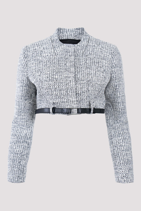 Trompe-L'oeil Cropped Jacket