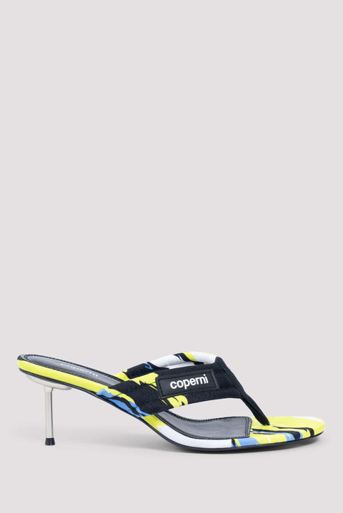 Multicoloured 65 Camo Print High-Heel Sandal