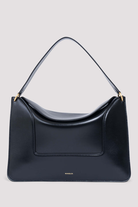 Black Penelope Leather Shoulder Bag