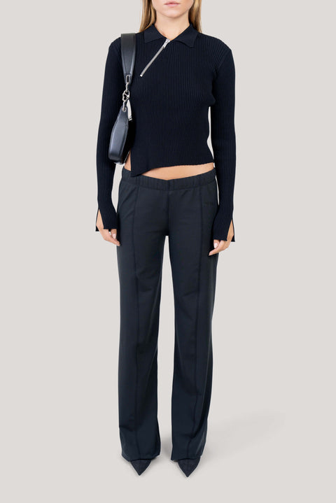 Low-Rise Loose Fitted Jersey Pants