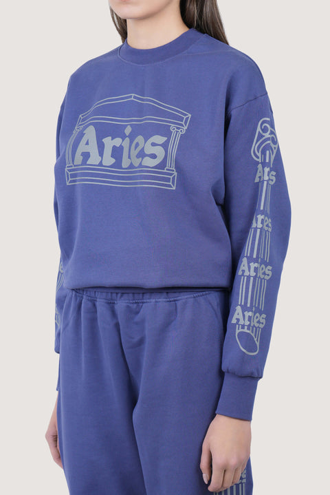 Reflective Column Logo Printed Sweatshirt