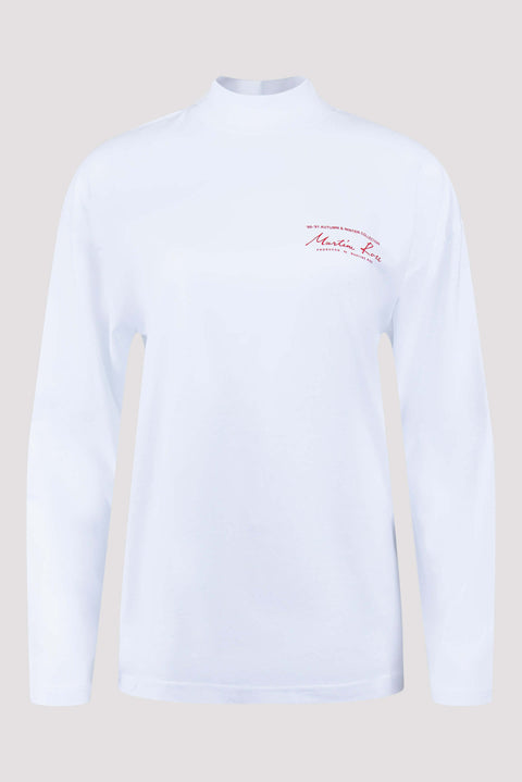Logo Printed Funnel Neck T-shirt