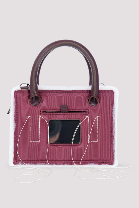 Moirée Bordeaux Mini Otto Bag