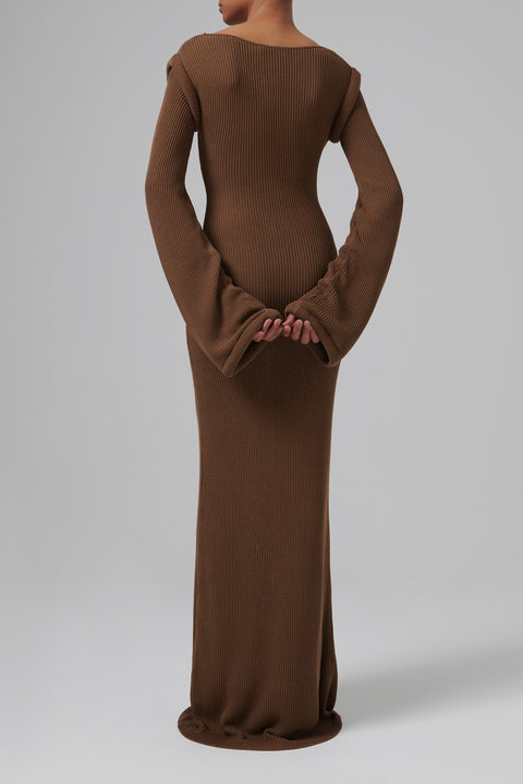 Brown Pallas Maxi Dress