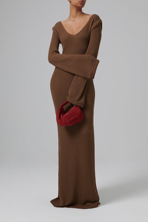 Brown Pallas Maxi Dress