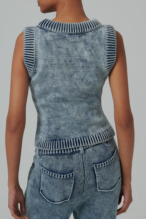 Blue Beren Knit Tank Top