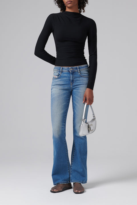 Black Selma Long Sleeve Top