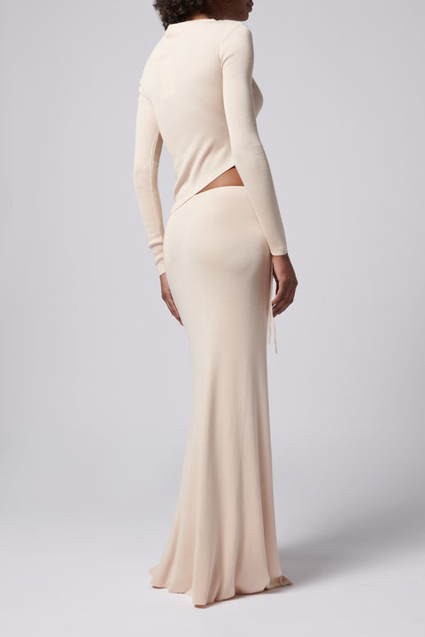 Beige Aura Maxi Dress
