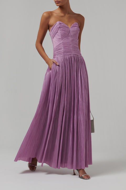Purple Aubriella Bustier Gown