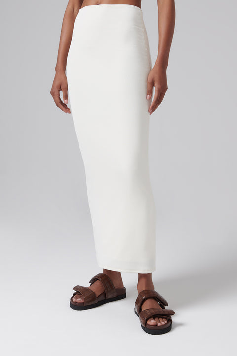 White Eiza Maxi Skirt