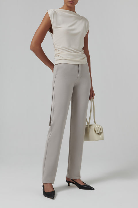 White Vela Knit Tank Top