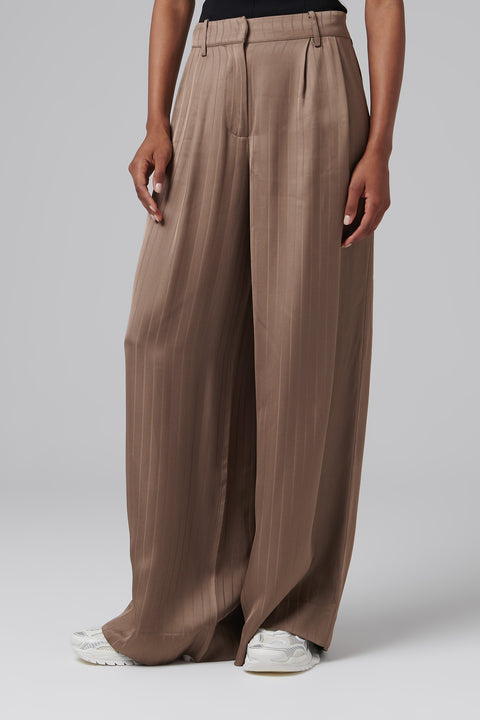 Brown Wide-Leg Pants