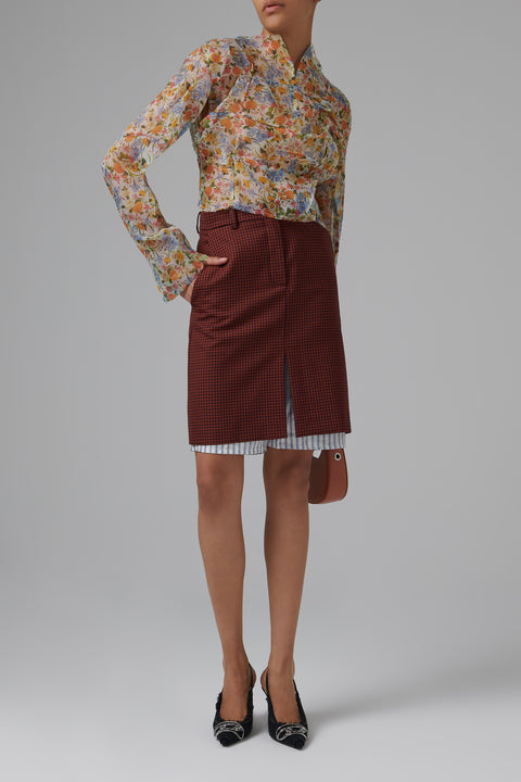 Multicoloured Twist Blouse