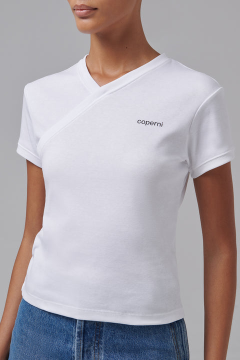 White V-Neck T-Shirt
