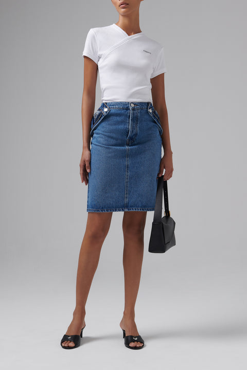 White V-Neck T-Shirt