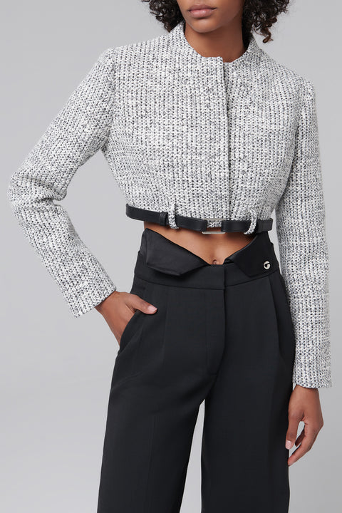 Trompe-L'oeil Cropped Jacket
