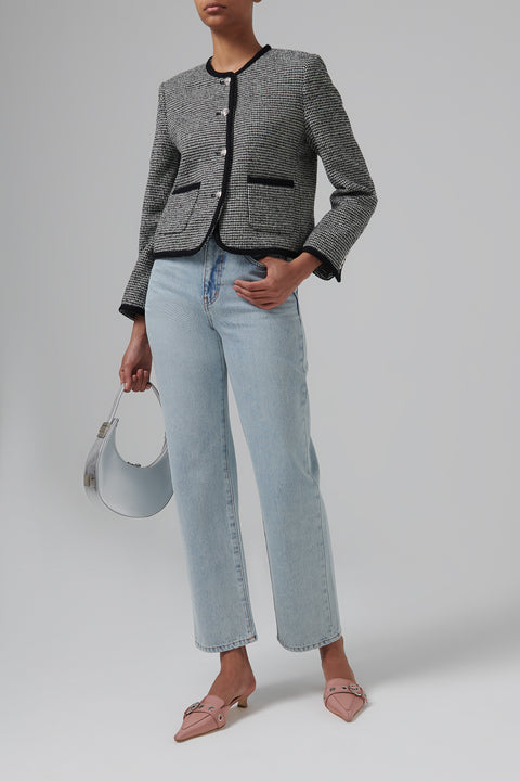 Blue Straight Full Length Jeans