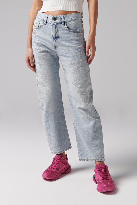 Blue 2016 D-AIR Straight-Leg Jeans