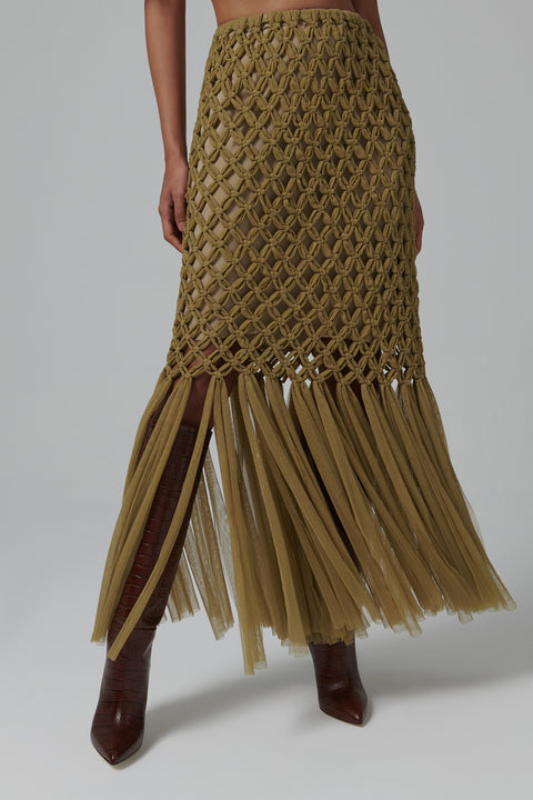 Brown Slip Skirt
