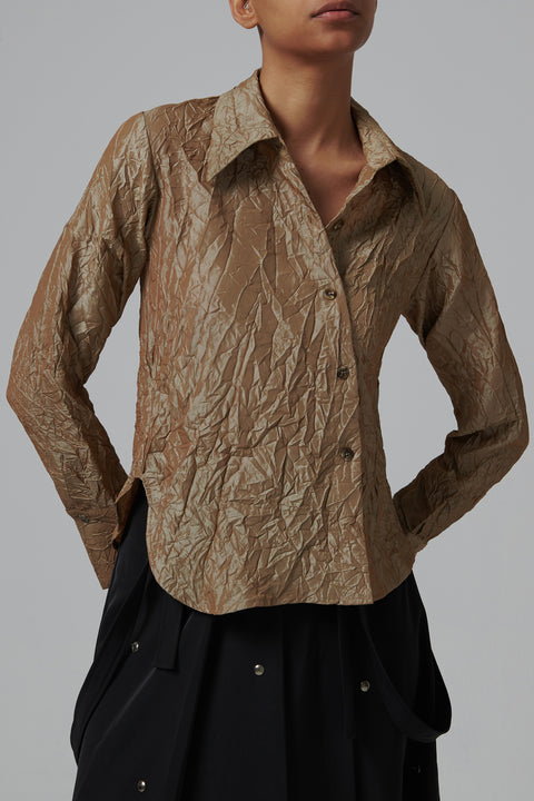 Beige Twisted Shirt