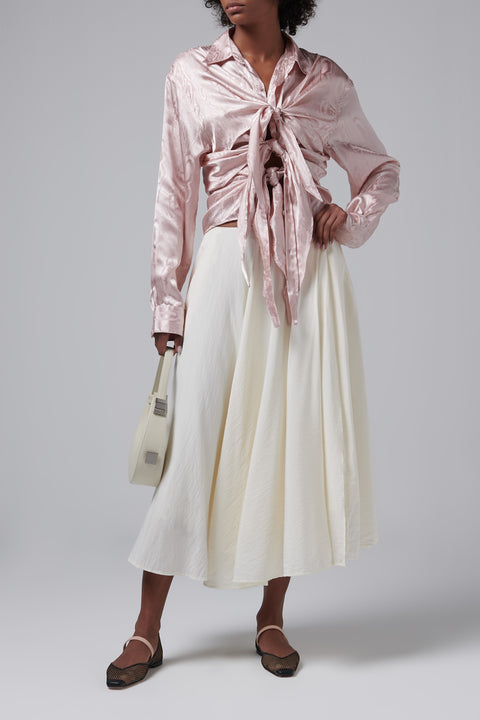 Pink Knotted Shirt