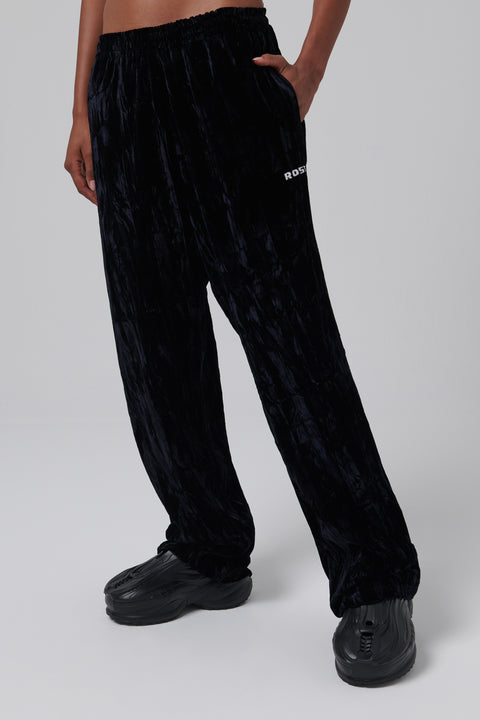 Black Wide Leg Trackpants