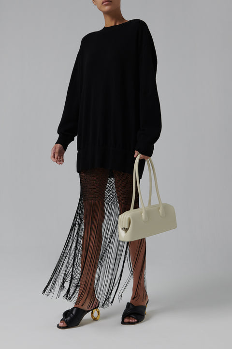 Beige Boat Wide Bag