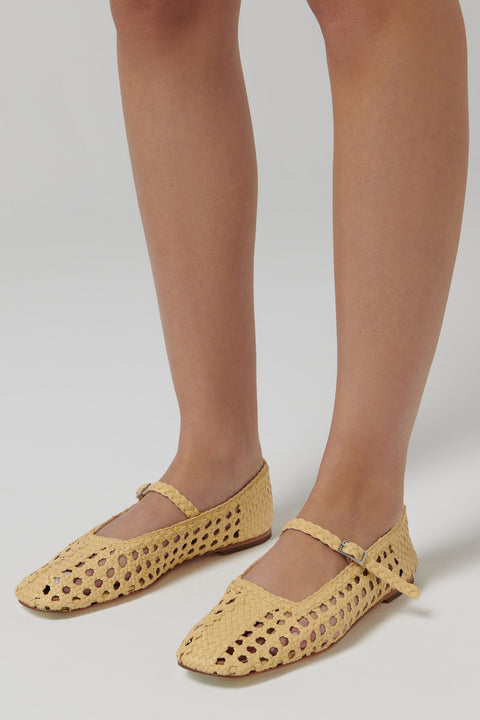 Beige Yeida Ballerina Pumps