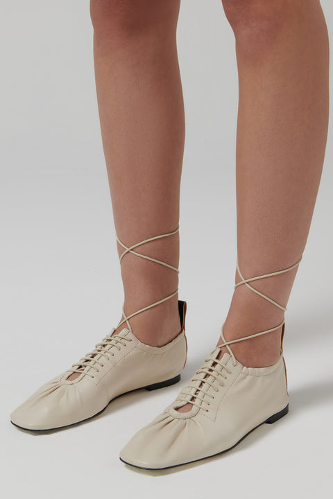 Beige Consuelo Ballerina Pumps