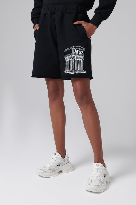Black Temple Sweatshorts