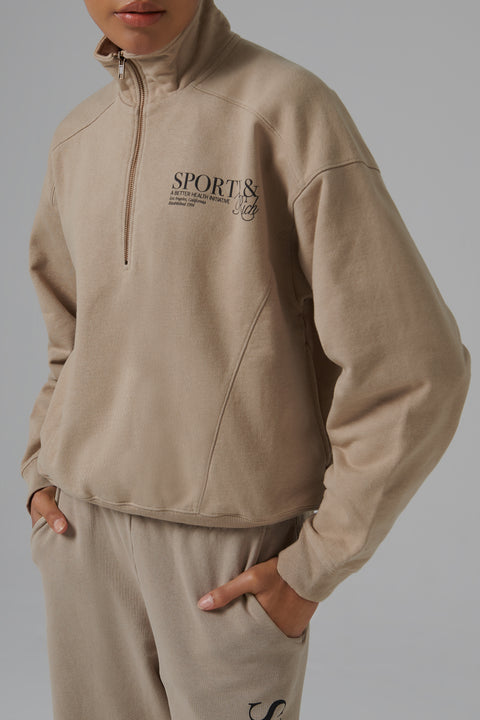 Brown SR Initiative Quarter Zip Jumper