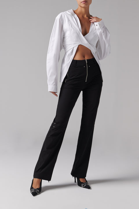 White Double Collar Shirt