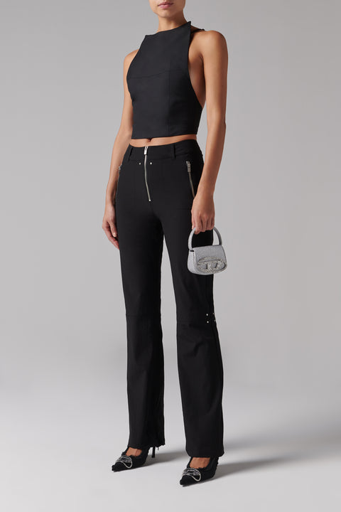 Black Affinity Technical Slim-Leg Pants