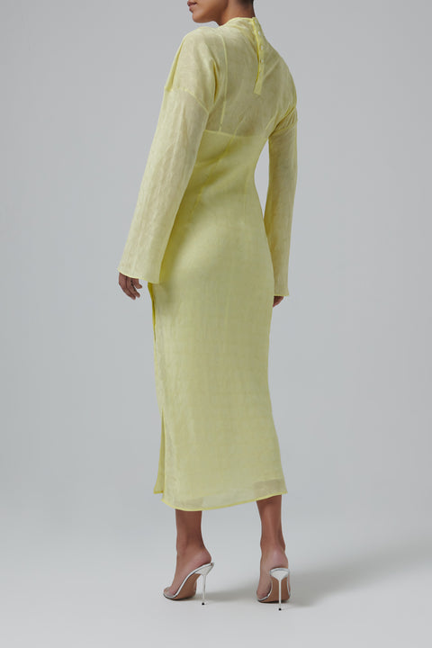 Yellow Willow Shirt Dress