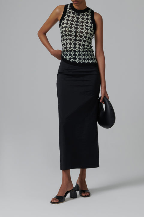 Multicoloured Rib Tank Top