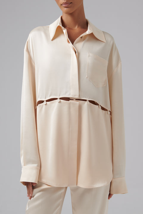 White Maxon Shirt