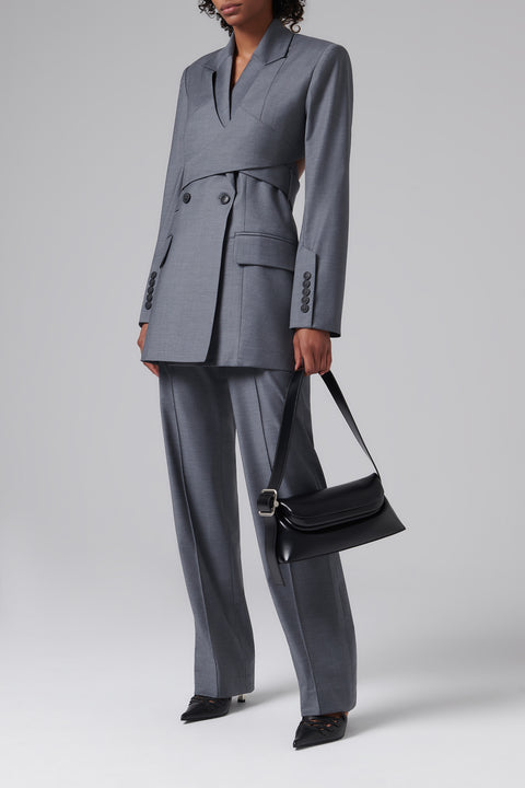 Grey Classic Fit Pants