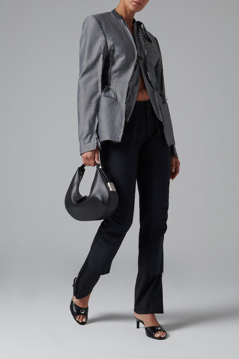 Black Toni Hobo Leather Mini Bag