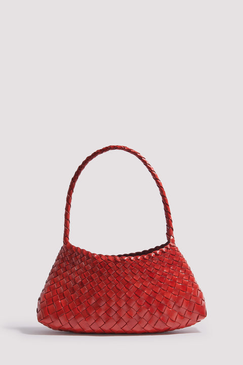 Red Rosanna Leather Shoulder Bag