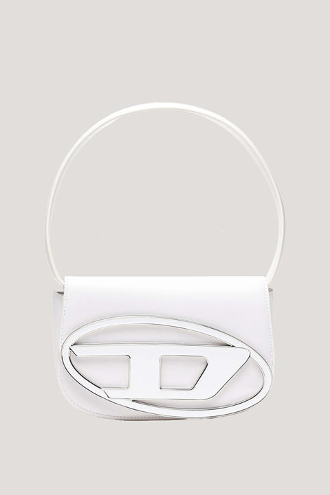 1DR White Iconic Shoulder Bag In Nappa Leather