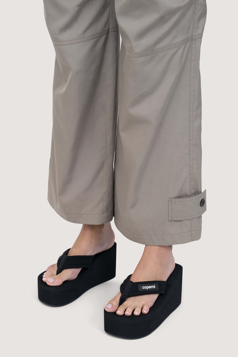 Logo Wedge Sandal