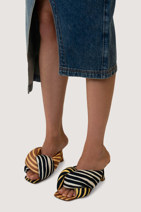 Brown 70 High-Heel Mule