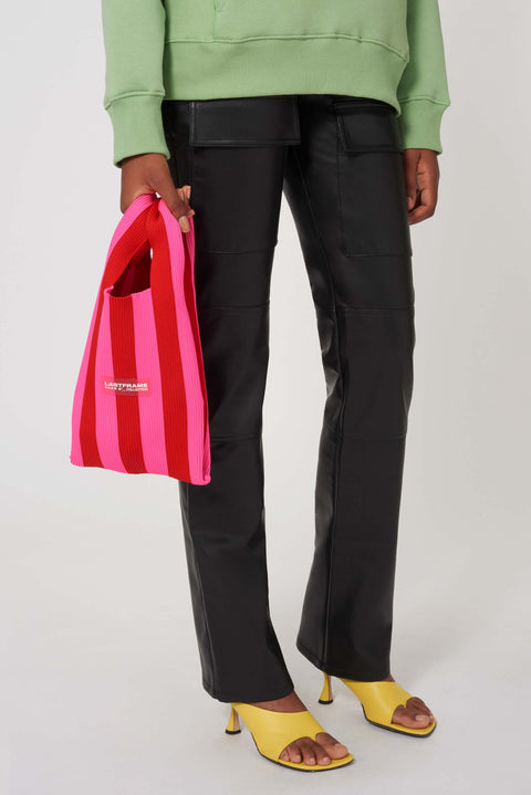 Stripe Market Small Tote Bag