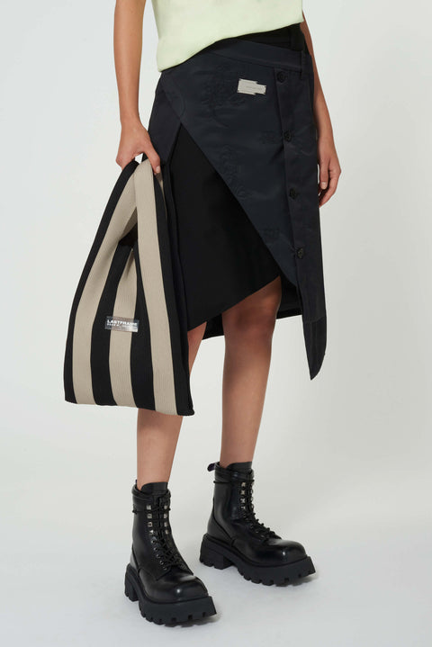 Medium Striped Market  Tote Bag
