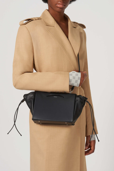 Collapsed Hanna Leather Shoulder Bag