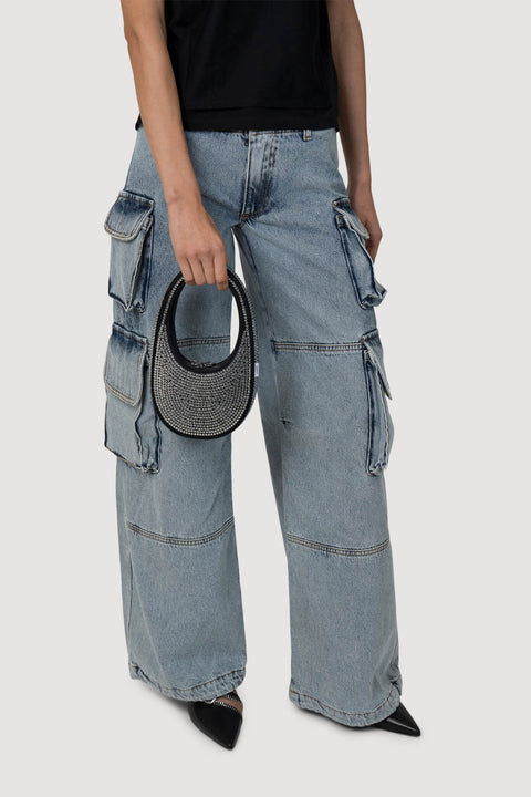 Mini Crystal Swipe Shoulder Bag