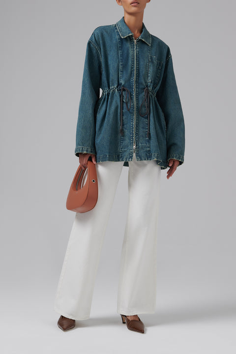 Brown Mathilde Mid-Heel Pumps