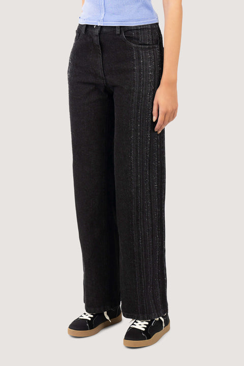 Fade Side Stripe Jeans