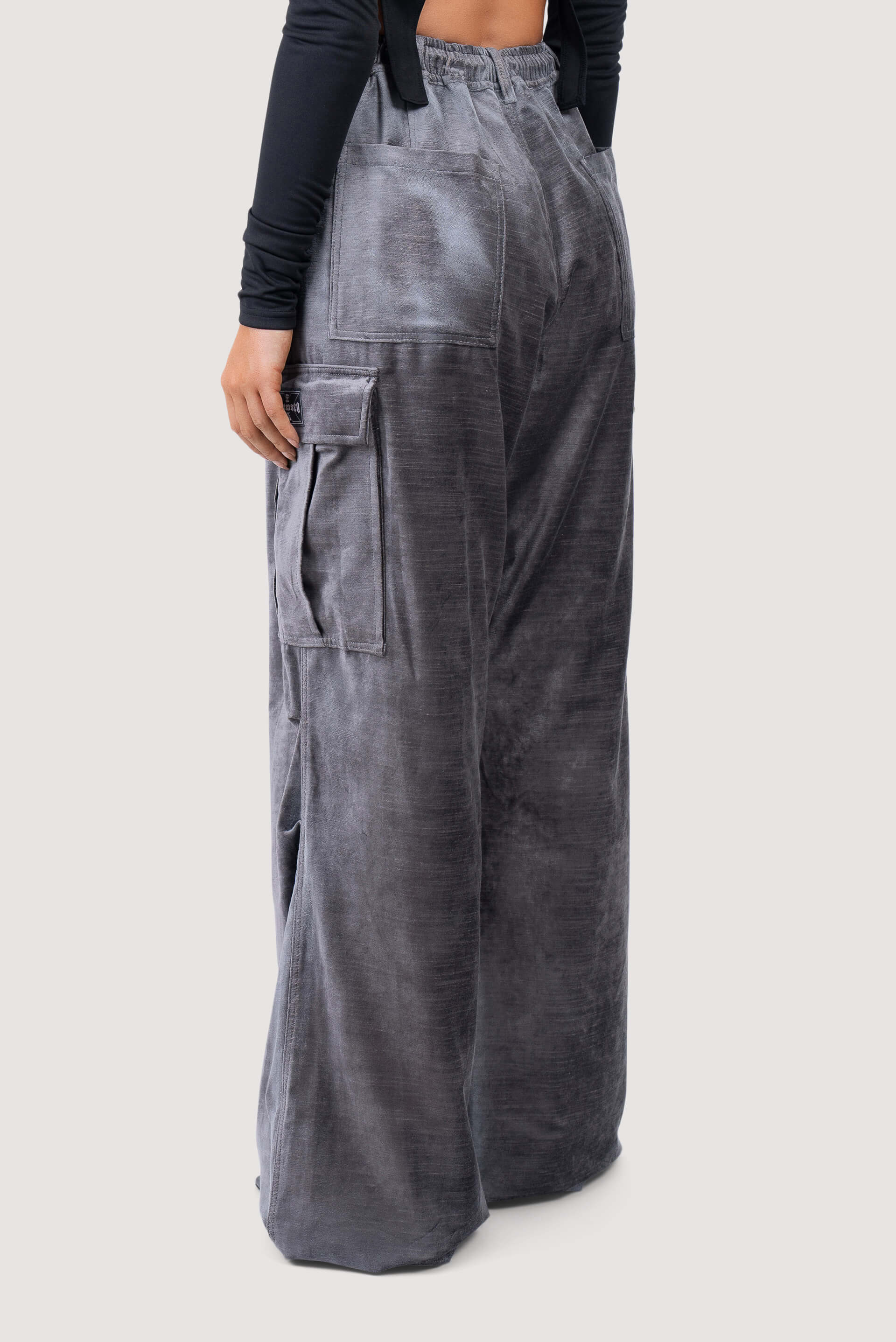 Buy Ajile By Pantaloons Grey Velvet Track Pants - Track Pants for Women  2066420 | Myntra