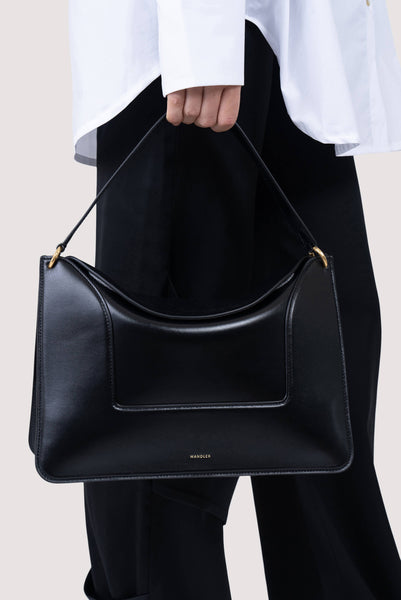 Wandler Black Penelope Leather Shoulder Bag